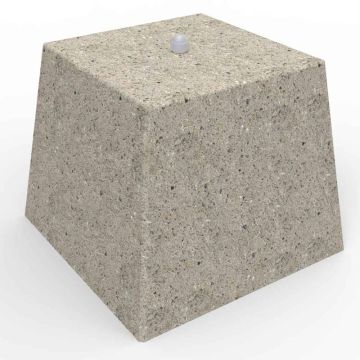 Betonblok 28 cm met schroefdraad M12 + toebehoren