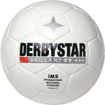 Derbystar voetbal brillant TT wit