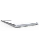 Aluminium grondkader voor vast voetbaldoel 300 cm