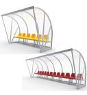 Dug-out model B met kuipstoelen