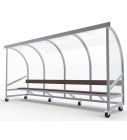 Verplaatsbare Dug-out model C met bank