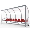 Verplaatsbare Dug-out model C met kuipstoelen