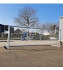 Professioneel voetbaldoel Calzio Elite 732 met transportwielen en draagbeugels