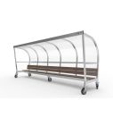 Verplaatsbare Dug-out model PRO met bank