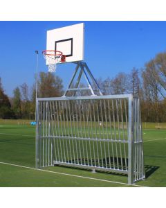 Anti vandalisme voetbaldoel 300 x 200 cm met basket