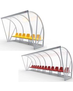 Dug-out model B met kuipstoelen