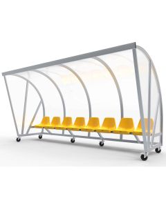 Verplaatsbare Dug-out model D met kuipstoelen