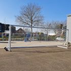 Professioneel voetbaldoel Calzio Elite 732 met transportwielen en draagbeugels