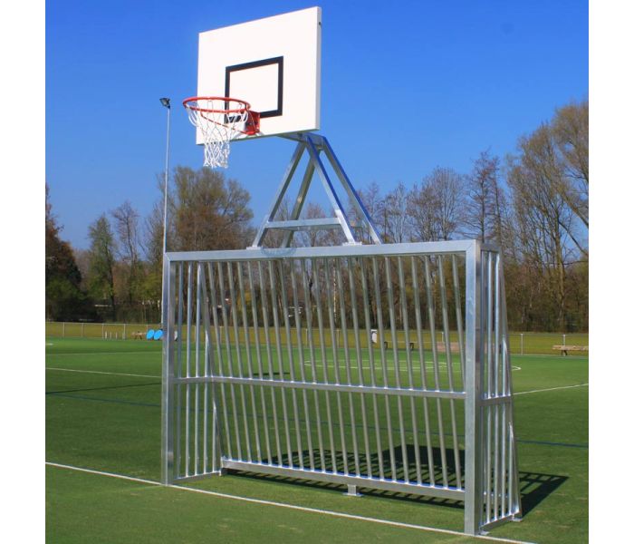 Anti vandalisme voetbaldoel 300 x 200 cm met basket