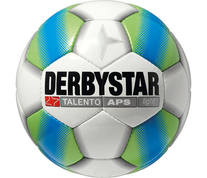 Derbystar voetbal talento APS light wit/groen/blauw