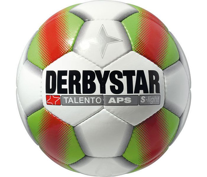 Derbystar voetbal talento APS light wit/groen/rood