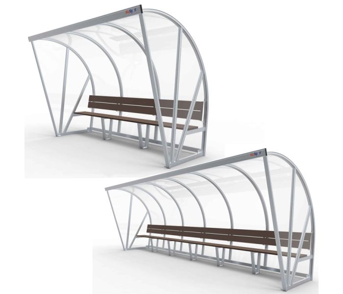 Dug-out model B met bank