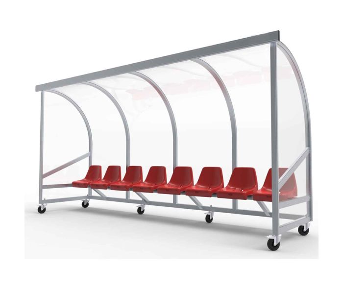 Verplaatsbare Dug-out model C met kuipstoelen