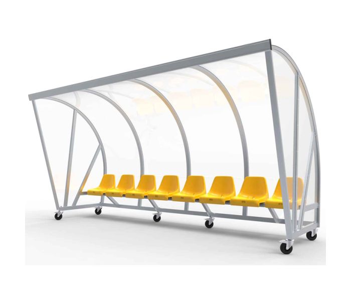 Verplaatsbare Dug-out model D met kuipstoelen