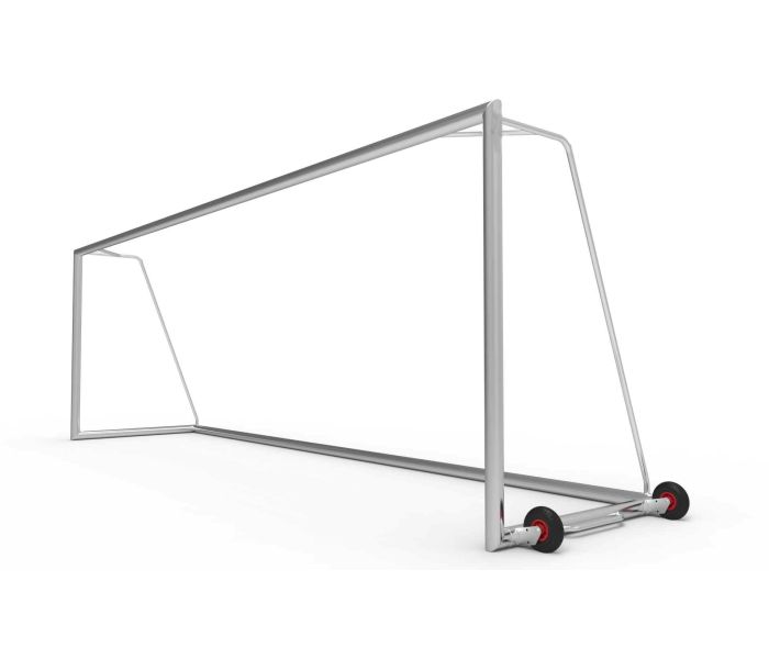 Professioneel Voetbaldoel 732x244x170 cm - Transportwielen aan de zijkant