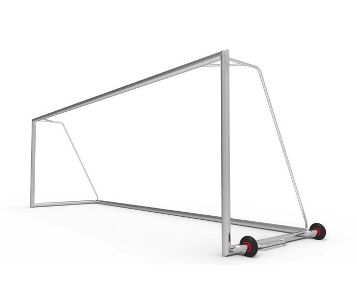 Professioneel Voetbaldoel 732x244x200 cm - Transportwielen aan de zijkant